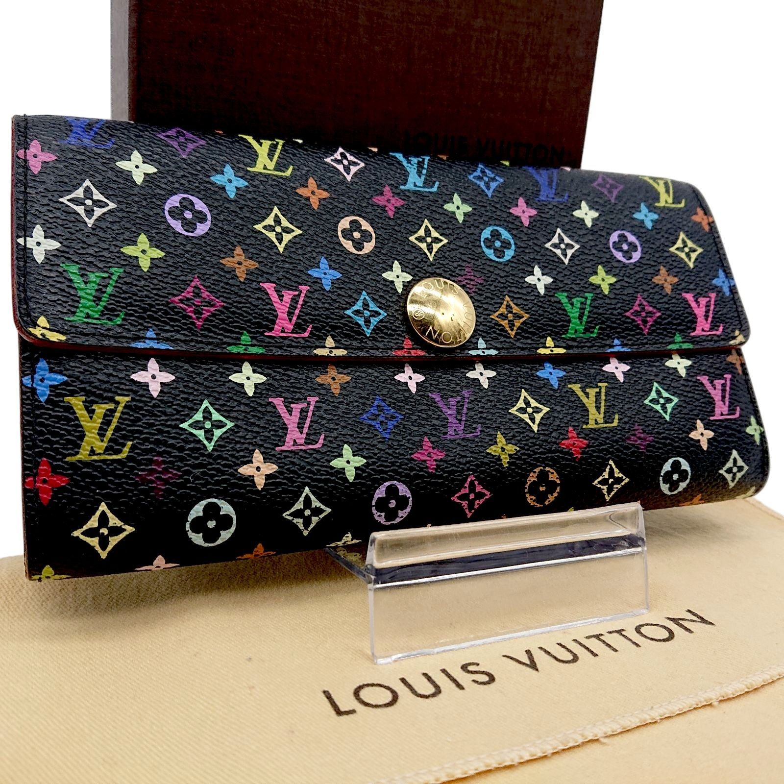 美品】LOUIS VUITTON ルイヴィトン マルチカラー サラ 長財布