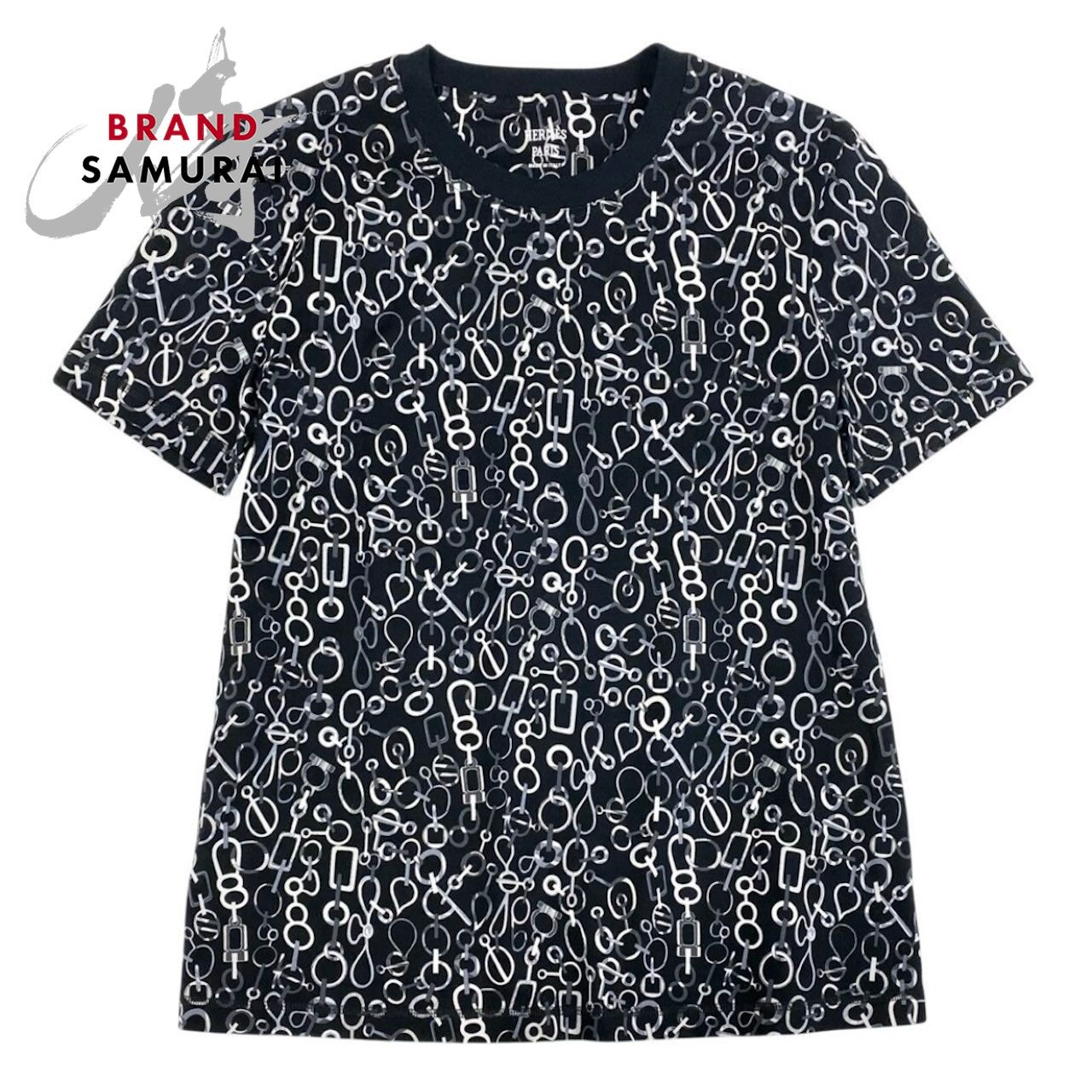新品未使用 HERMES エルメス Do Re Boucles T-shirt タグ付 23aw ブラック コットン 3H4624DR 半袖Ｔシャツ レディース A3-00002 新品【中古】