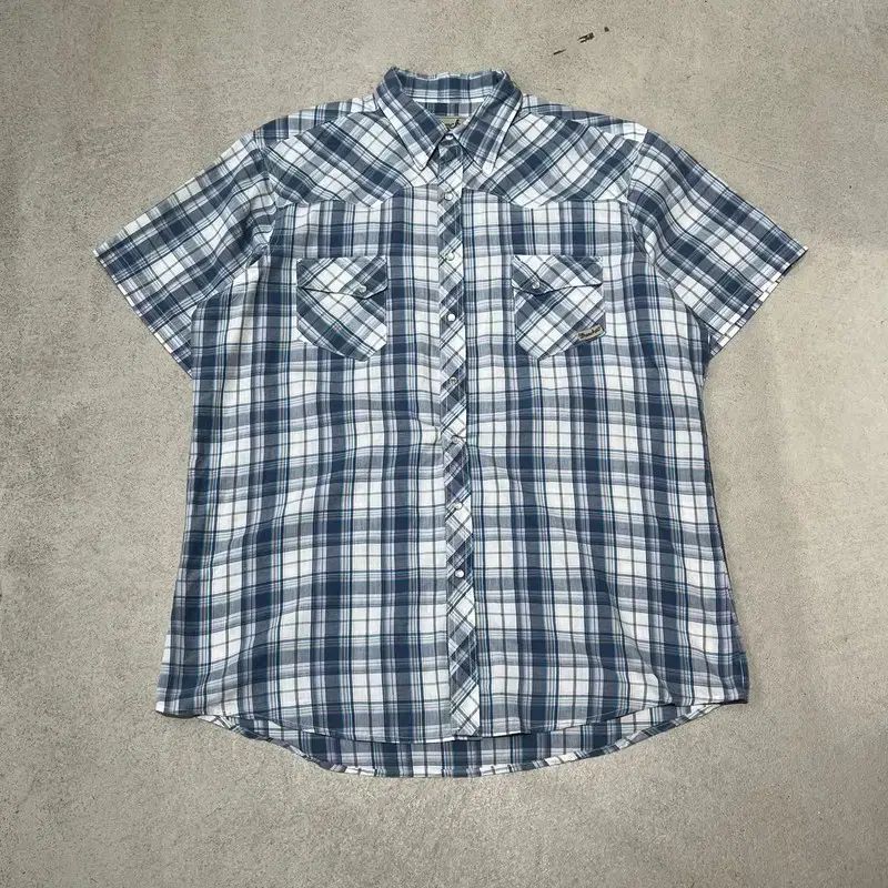 Wrangler(ラングラー) ウェスタン CHECK ハーフシャツ s11314