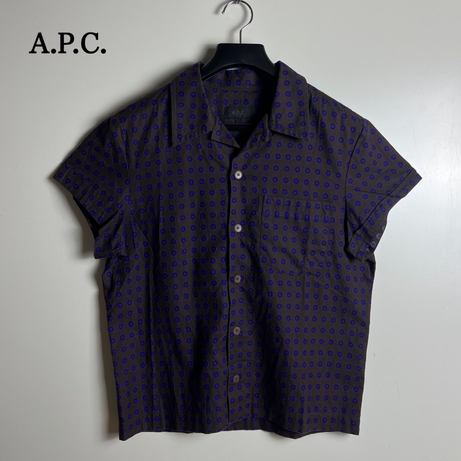 A.P.C. 00s FRANCE archive BOX shirts 3 L アーペーセー 開襟シャツ