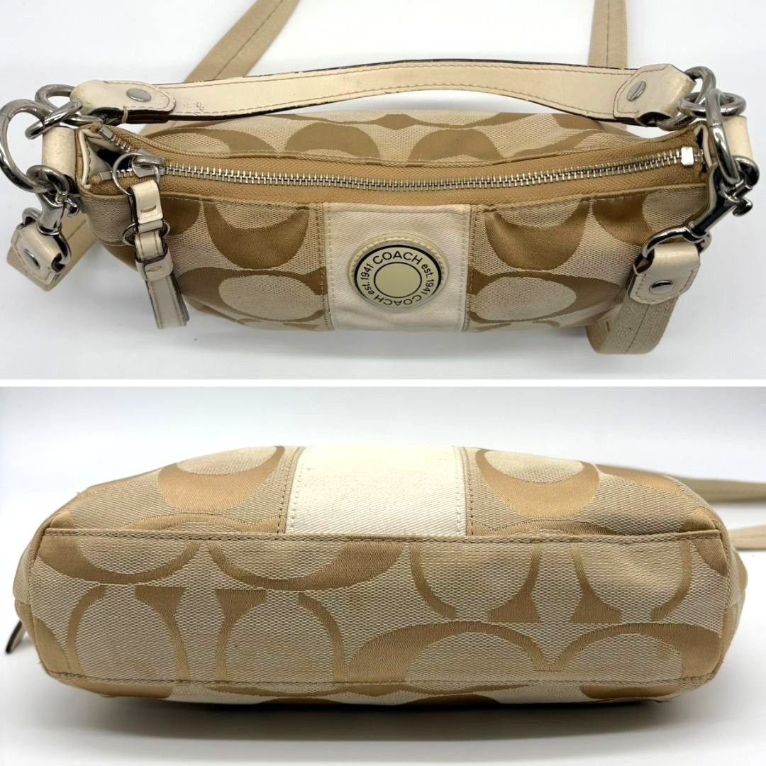 コーチ COACH ショルダーバッグ 2way キャンバス シグネチャー クロス 