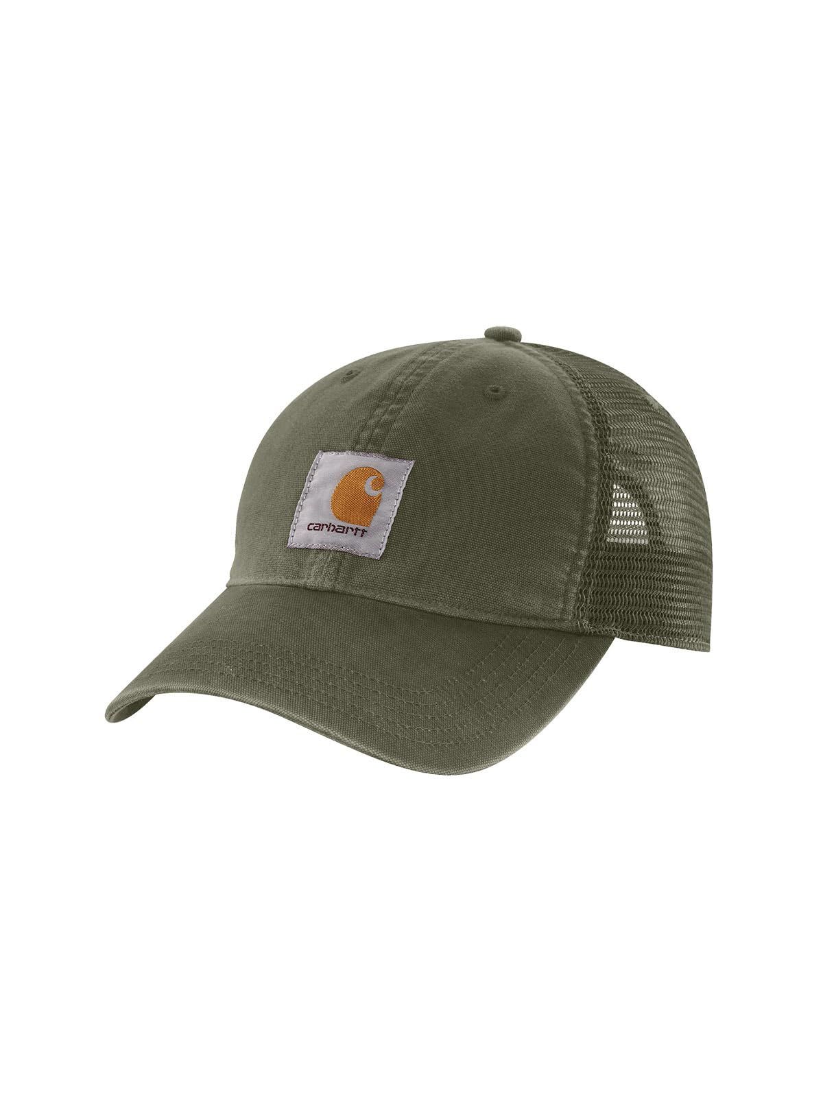 Carhartt メンズ バッファロー サンドストーン メッシュバック キャップ, バジル, One Size