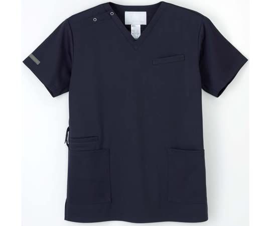 新品 ナガイレーベン 男子スクラブ ネイビー S AY-5552