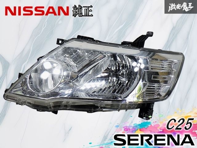 日産 セレナ DBA-CC25 後期 ハイウェイスター 純正 左ヘッドライト 日産☆セレナ ハイウェイスター FC26 純正 左ヘッドライト KOITO 100