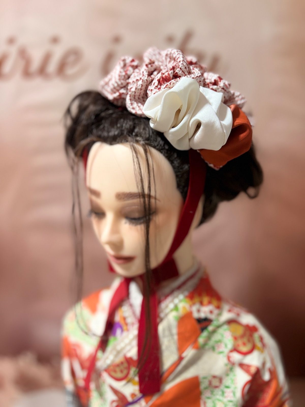 出店記念半額セール！ 七五三 髪飾り 卒業式 ハーフ成人式着物リメイク