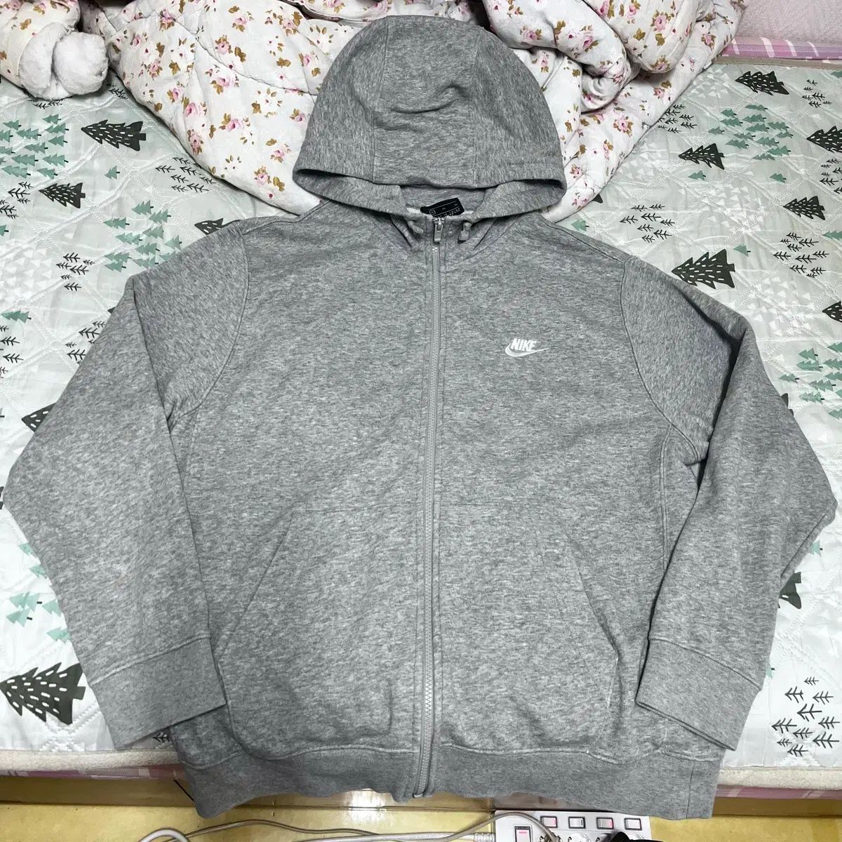 XL NIKE ナイキ クラブ フール ジップ フー WHO フーディ グレー ヘザー