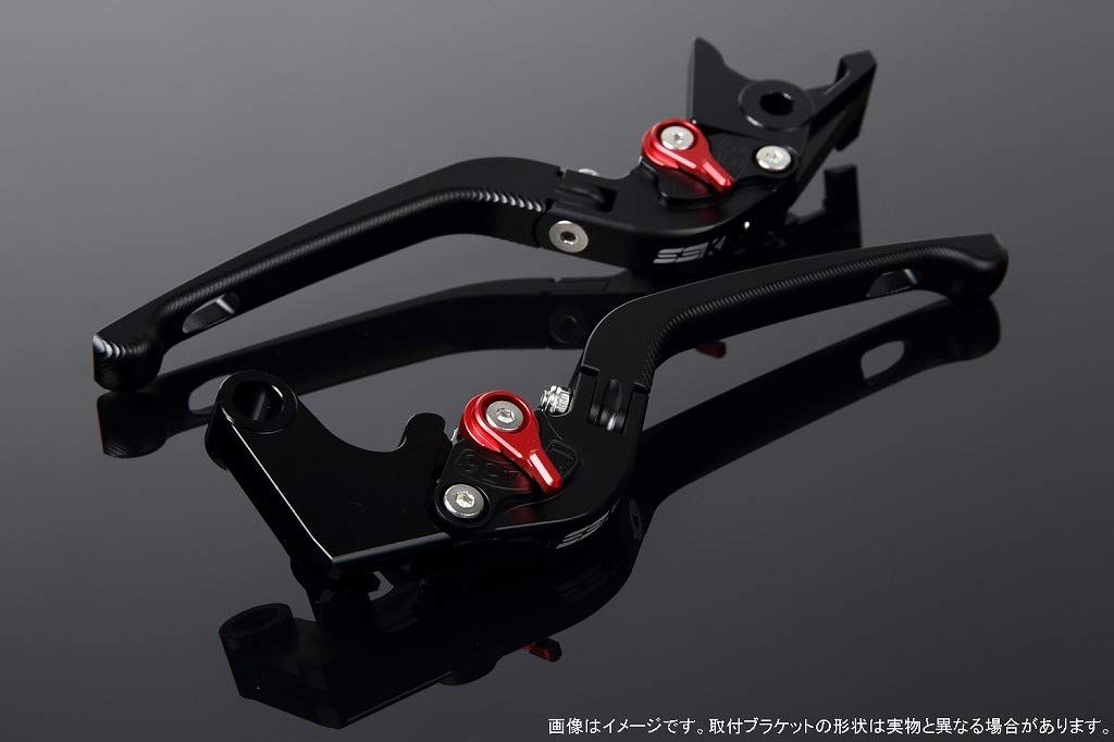新品 SSK スピードラ アジャストレバーセット 3D可倒式 レバー本体カラー:マットブラック アジャスターカラー:マットレッド HONDA ADV150 KF38