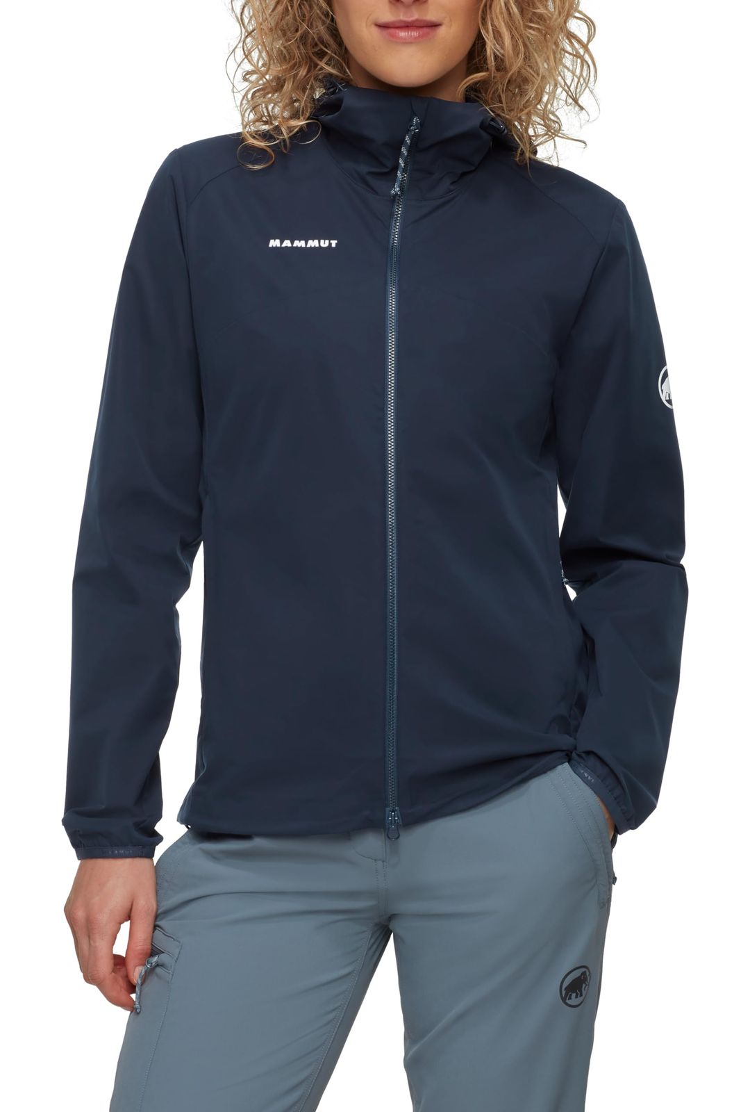 新品 [マムート] グラナイト ソフトシェル フーデッド ジャケット アジアンフィット ウィメンズ/GRANITE SO Hooded Jacket AF Women 1011-00333 marine