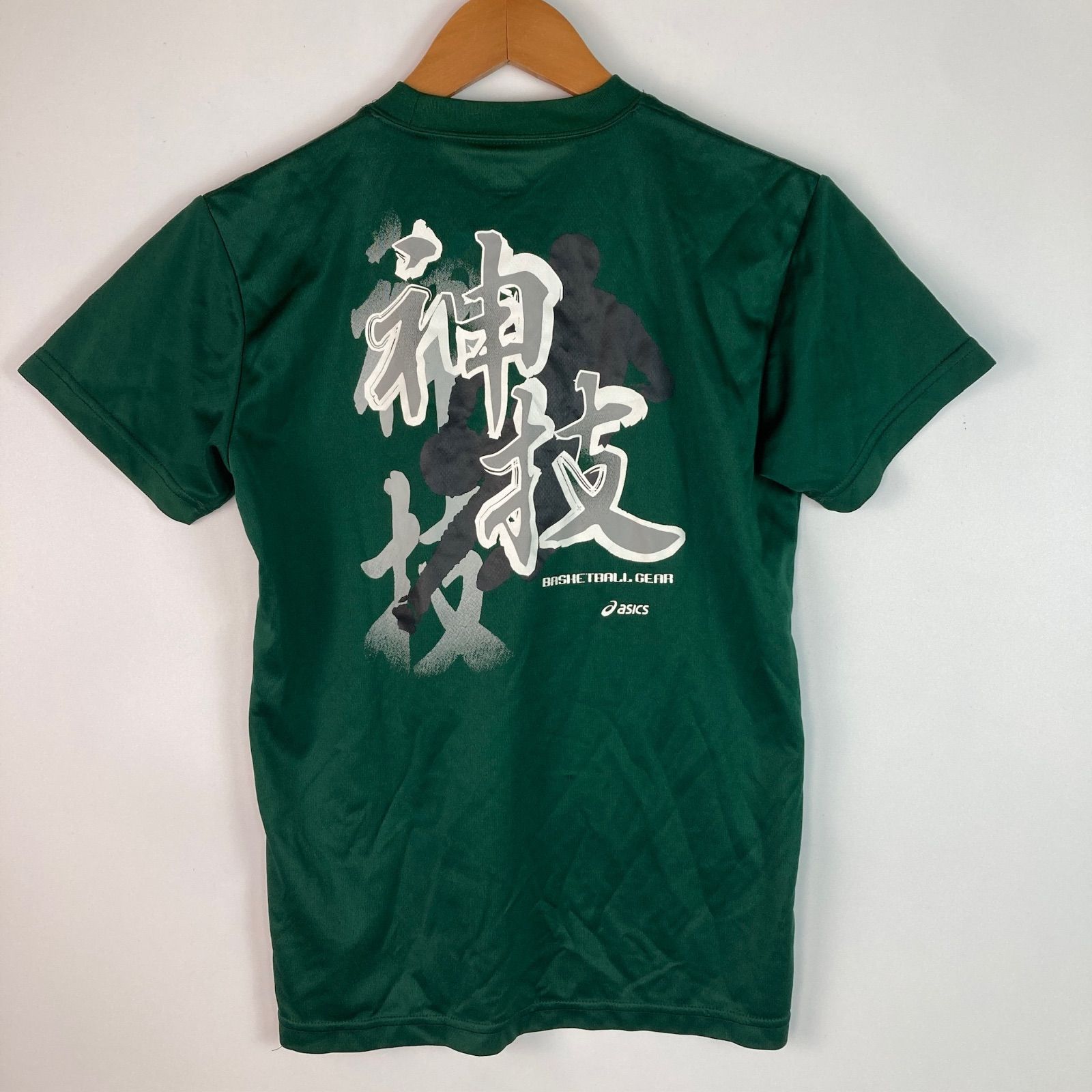 asics バスケ部 神技Tシャツ グリーン SS 41710055 - メルカリ