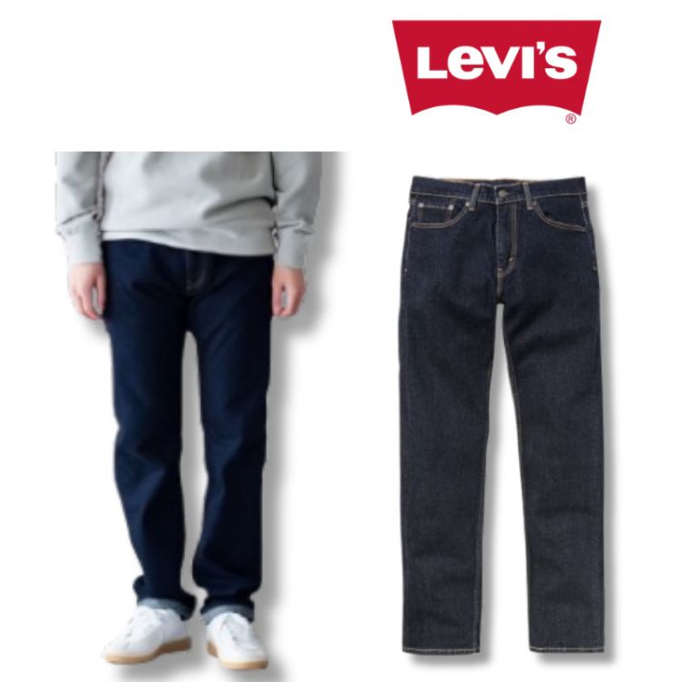 リーバイス Levi’s 505TM レギュラー ストレート ジーンズ デニム ネイビー 紺 NAVY AMA RINSEY / RINSEY メンズ 00505-1550