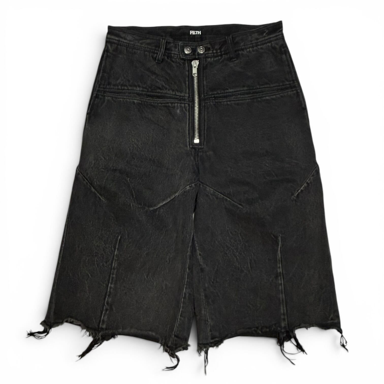 FILTH　Zip Detail Denim Shorts