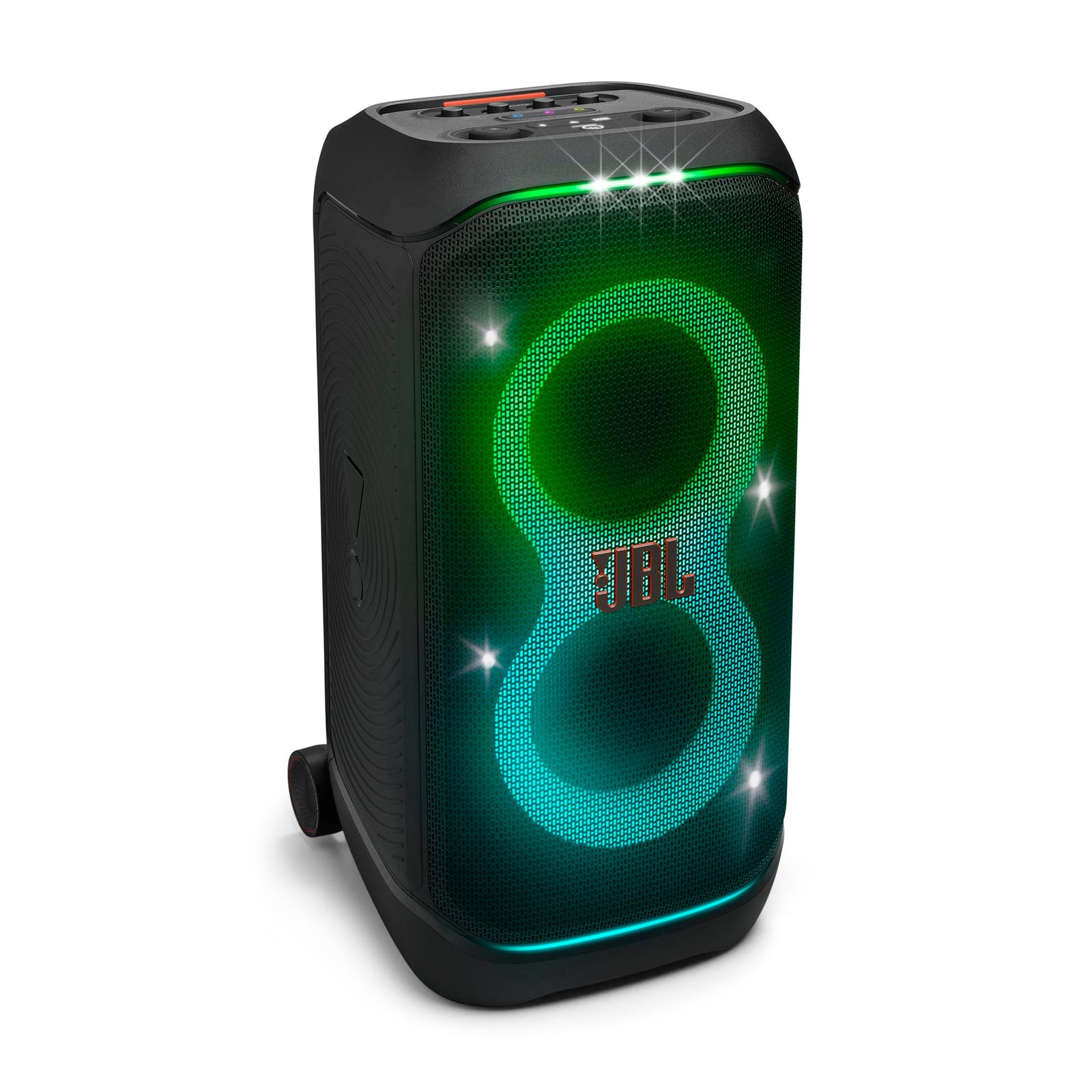 JBL PartyBox Stage 320 Bluetoothスピーカー ワイヤレス 240W出力/IPX4/マイク入力/ギター入力搭載/キャスター付き ブラック JBLPBSTAGE320JN [ブラック] [単品]