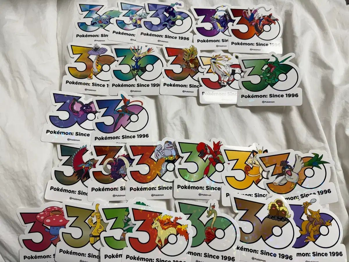 ポケットモンスター ポケットモンスター 30周年 ステッカー 25枚 まとめ