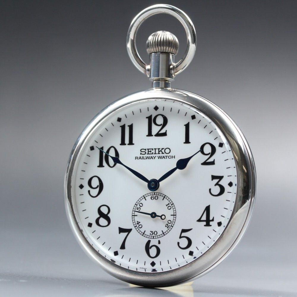【稼働品】SEIKO Historical Collection 8L34-0010 手巻き 3000本限定 SV925 メンズ 懐中時計 (2000年製) #17197