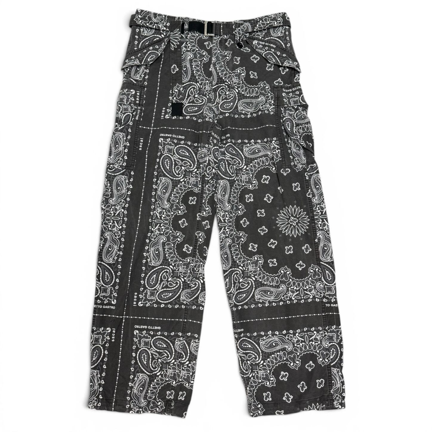 sacai 23SS x GHETTO GASTRO Bandana Paisley cargo Pants - メルカリ