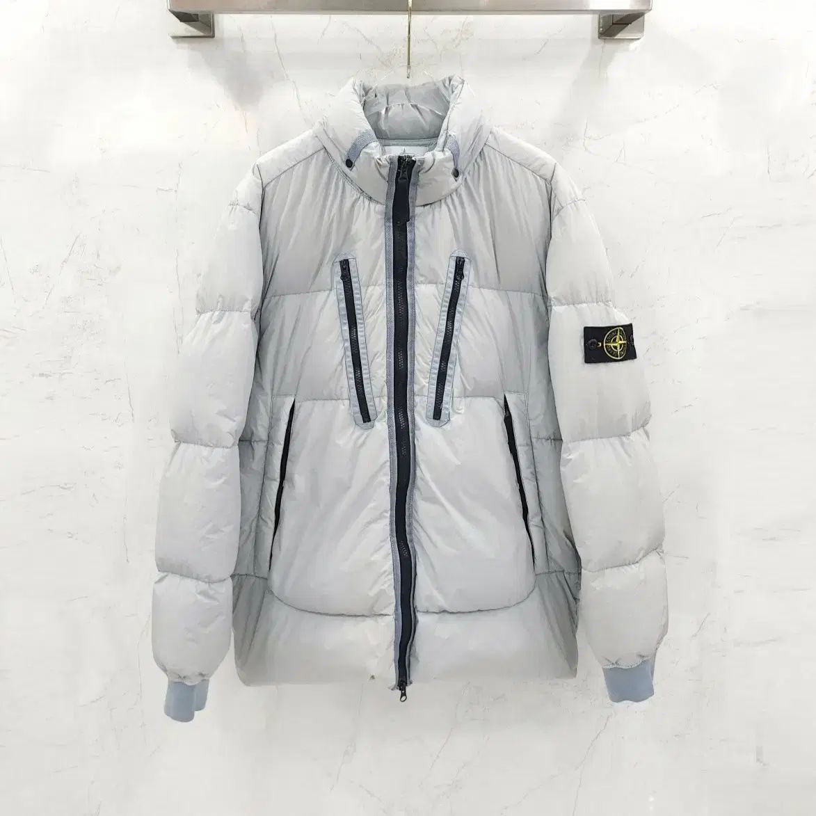 XL / ストーンアイランド クリンクルレップス ワッペン パッチ ダウン ジャケット