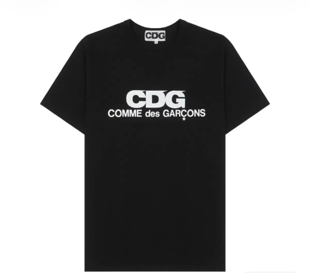 CDG ロゴ Tシャツ ブラック XL