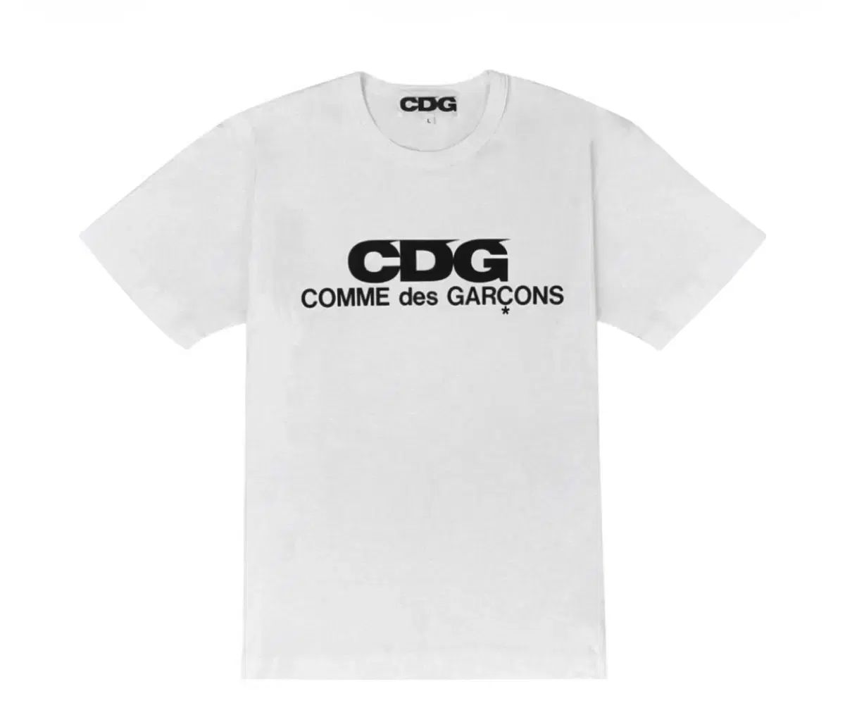 CDG ロゴ Tシャツ 白