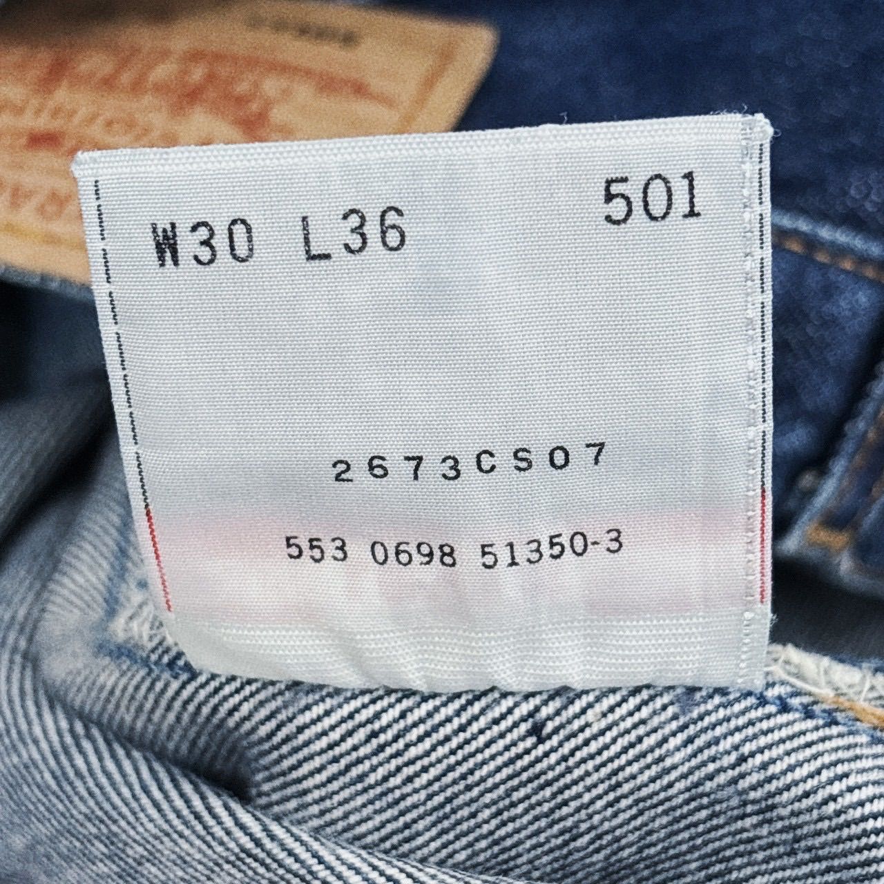 90s USA製 リーバイス 501xx W30 ジーンズ 刻印553 1998年製 USA製