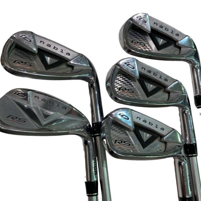 【中古】 プロギア iD nabla RS TITAN FACE 5S アイアンセット IR iD nabla RS (フレックスSR) メンズ 男性用 右利き 右用 Cランク ゴルフクラブ