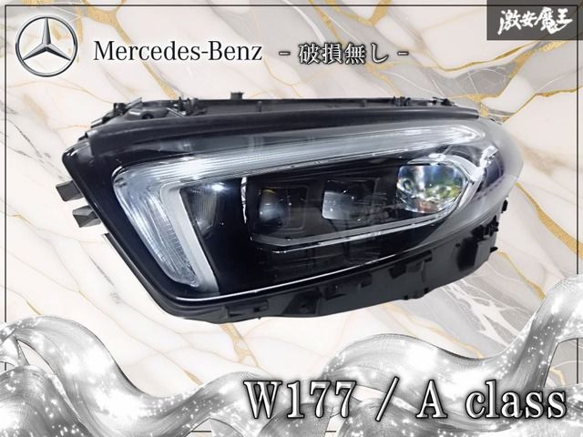 【破損無し】ベンツ純正 W177 Aクラス 右ハンドル LED ヘッドライト ヘッドランプ 左 左側 A 177 906 55 03 棚