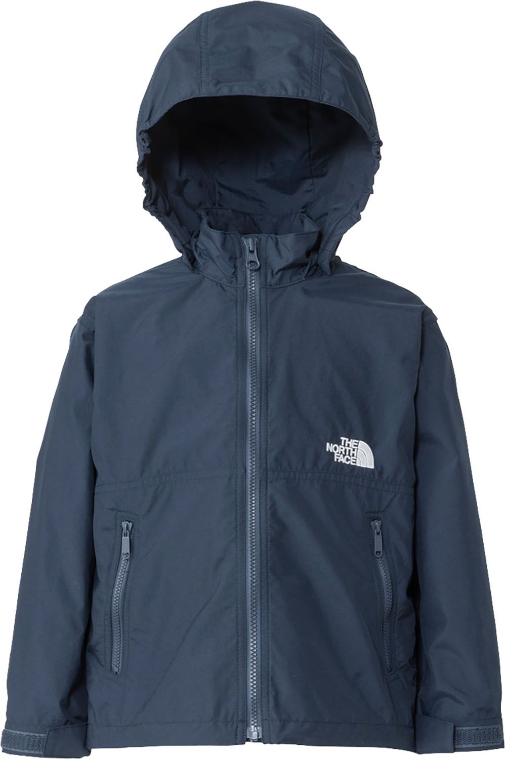 ザ・ノース・フェイス THE NORTH FACE アウトドア トドラーコンパクトジャケット 子ども服 ウィンドブレーカー アウター 上着 軽い はっ水 シンプル フード 取り外し可能 普段使い 外遊び キャンプ 記名ラベル NPT2 UN アーバンネイビー