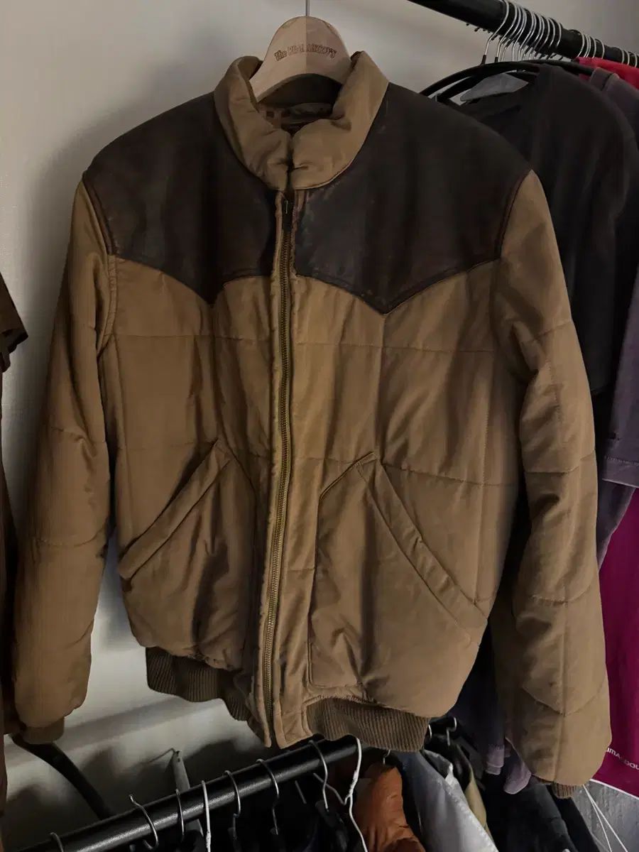 RRL ヨークキルティング オイルクロス L