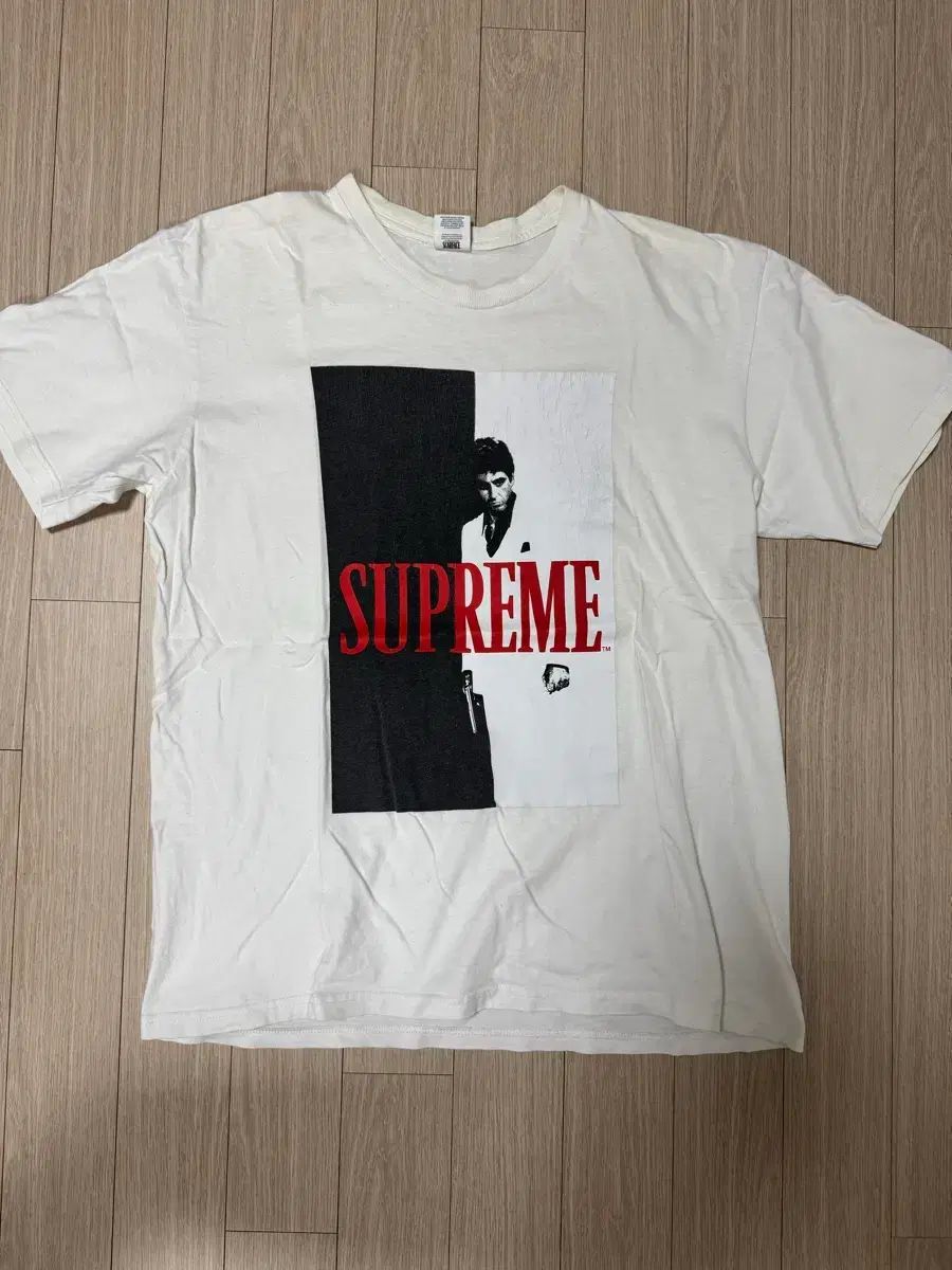 Supreme スカフェイス スプリット Tシャツ 白 XL サイズ