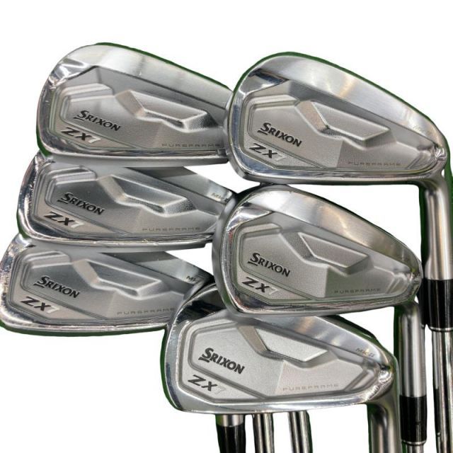 【中古】 ダンロップ SRIXON ZX7 Mk II 6S アイアンセット IR 純正特注シャフト (フレックスS) メンズ 男性用 右利き 右用 Cランク ゴルフクラブ