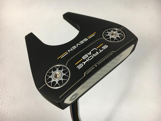返品OK 【中古ゴルフクラブ】オデッセイ STROKE LAB(ストローク ラボ) ブラックシリーズ SEVEN パター 2020 オリジナルスチール パター