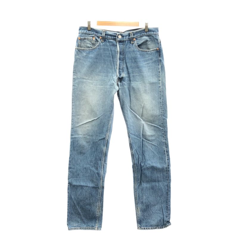 【中古】LEVI'S 501XX USA 赤文字モデル ボタン裏552 サイズW38L38 青 リーバイス[92]