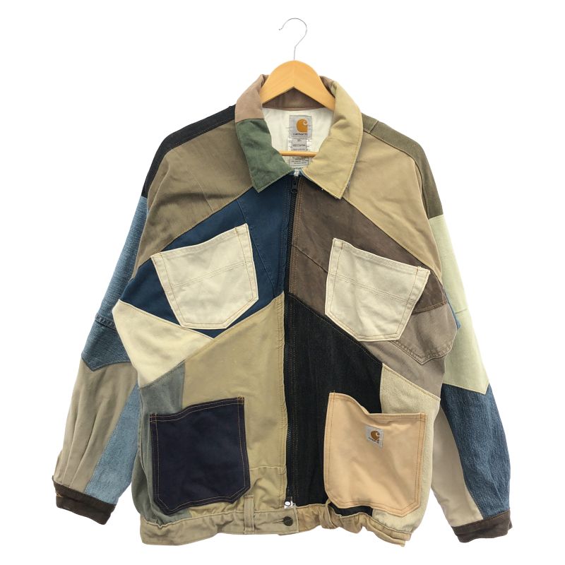中古】Carhartt リメイクパッチワークジャケット XL FRS003 DNY