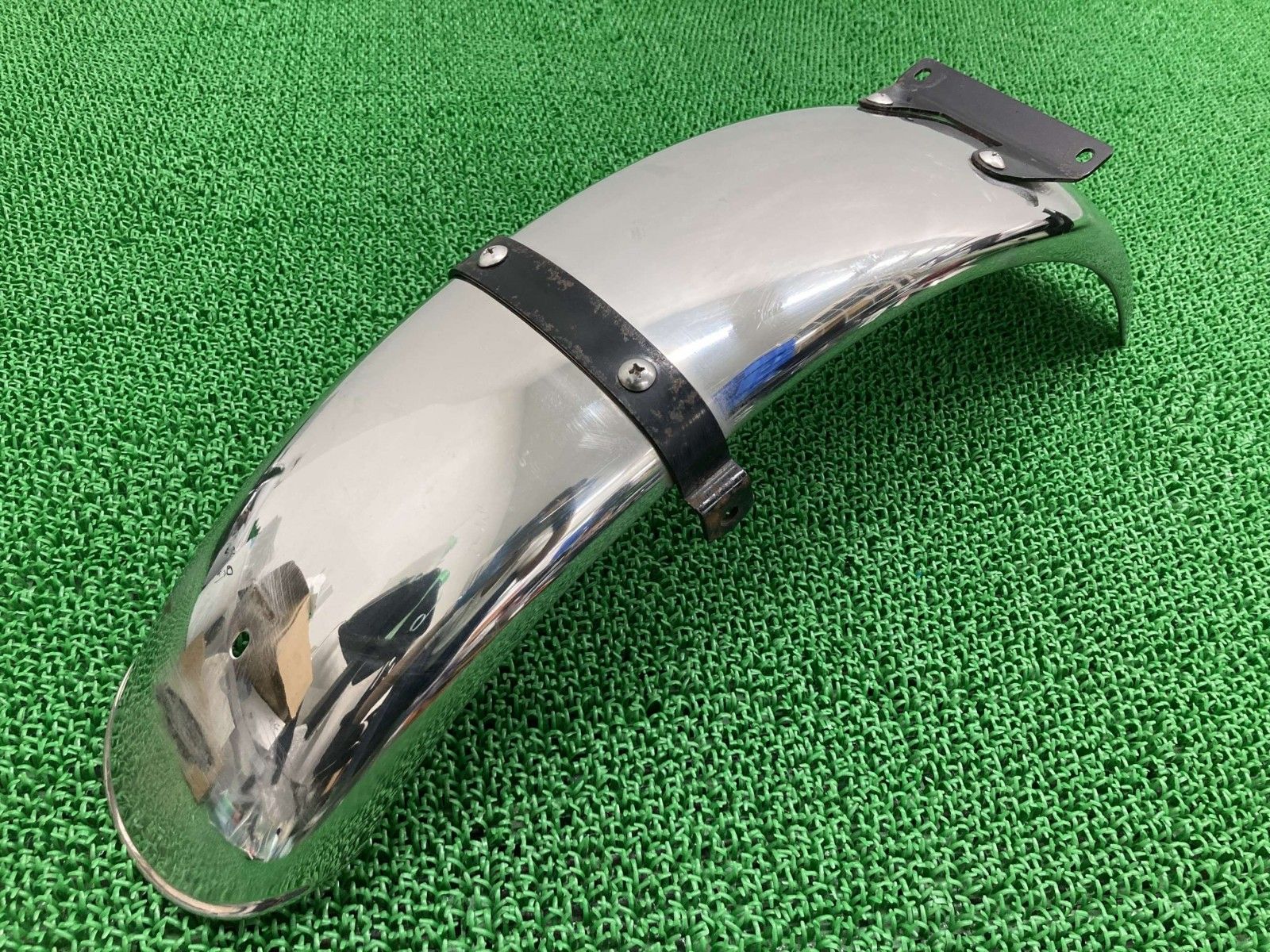 250TR リアフェンダー 社外 中古 BJ250F ステンレス コケキズ無し カスタム素材に Nu 250TR リアフェンダー 社外 BJ250F ステンレス コケキズ無し カスタム