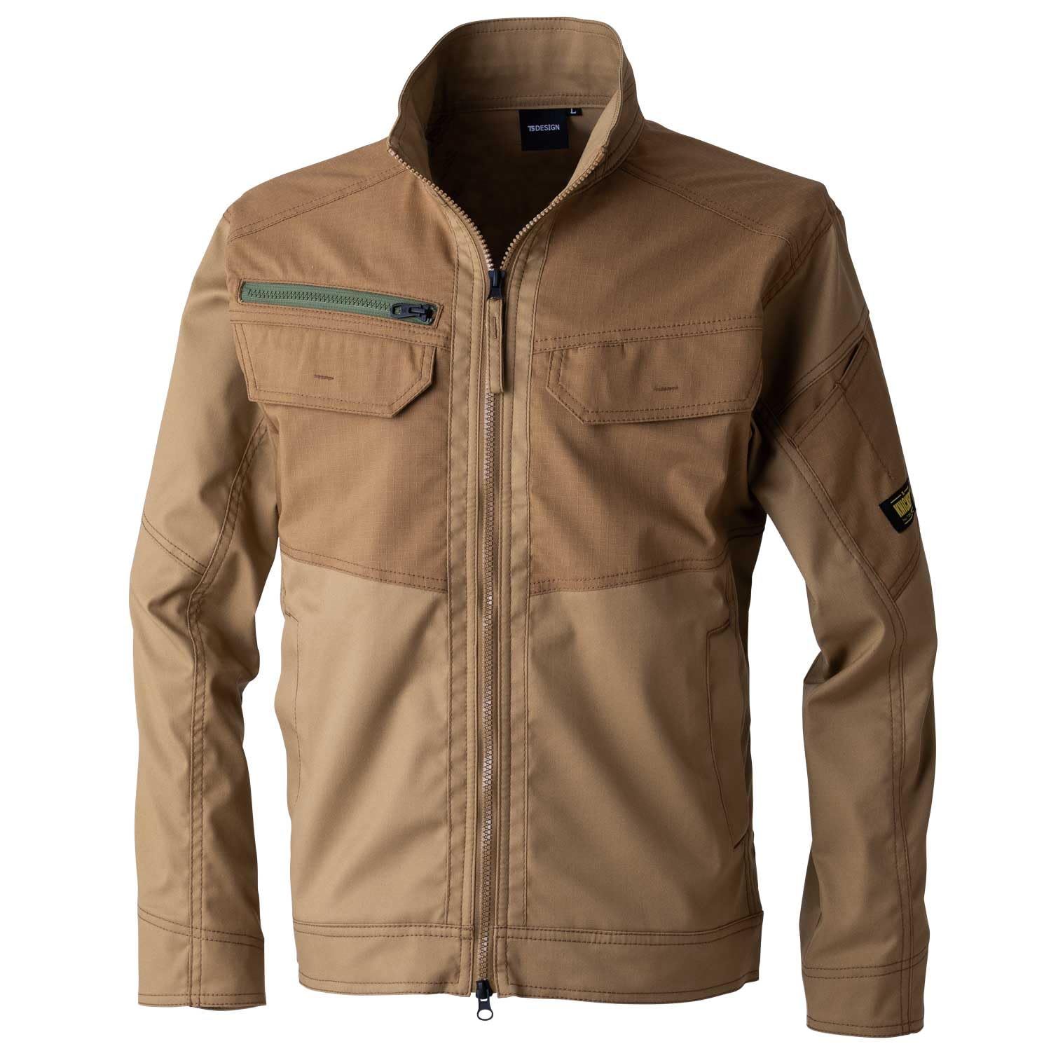 新品 TS DESIGN ニッカーズハイブリッドジャケット 通年用 ベージュ 55356 15 4L