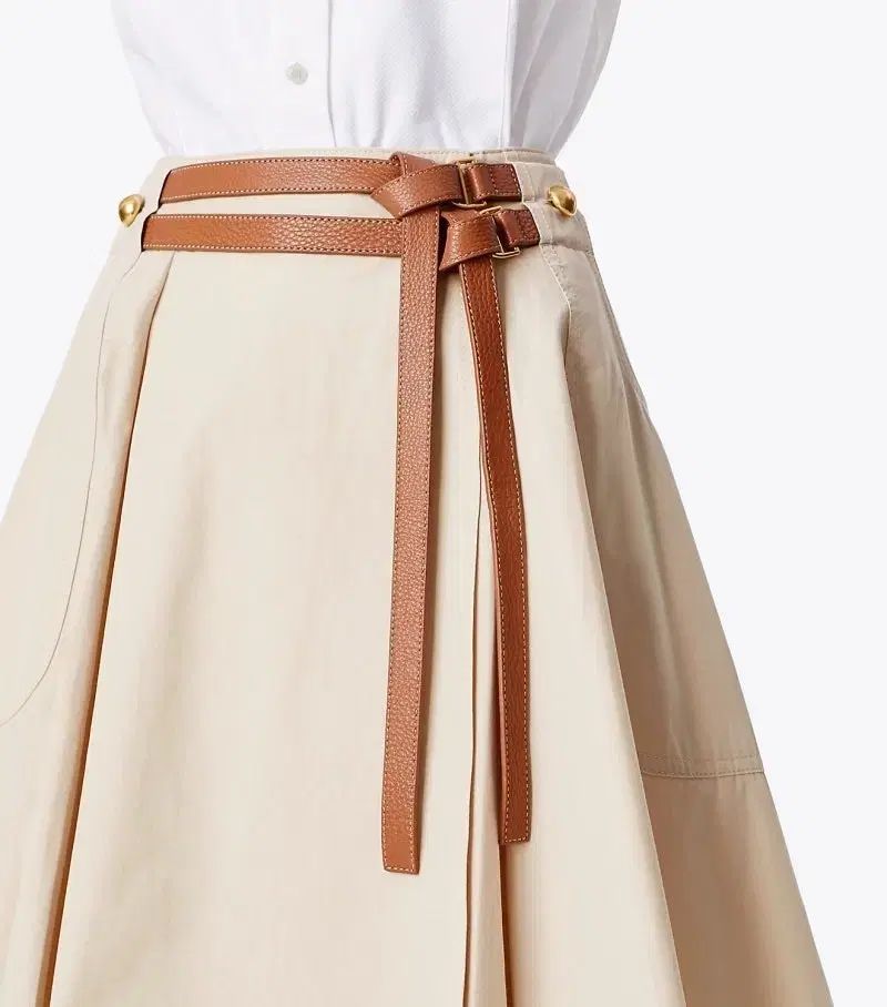 (オ・ヨンソ着用) TORY BURCH トリーバーチ ベルト付き フレア スカート
