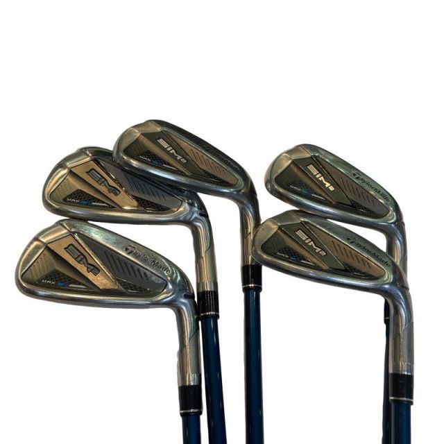【中古】 テーラーメイド SIM2 MAX 5S アイアンセット IR TENSEI BLUE TM60(SIM2 IR) (フレックスR) メンズ 男性用 右利き 右用 Cランク ゴルフクラブ