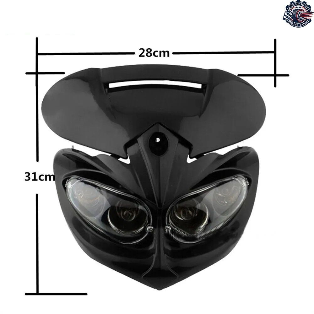 オートバイ用デュアルヘッドライトフェアリングヘッドランプハイ/ロービームF-EAGLE APOLLO DC 12V 35W 適用車種