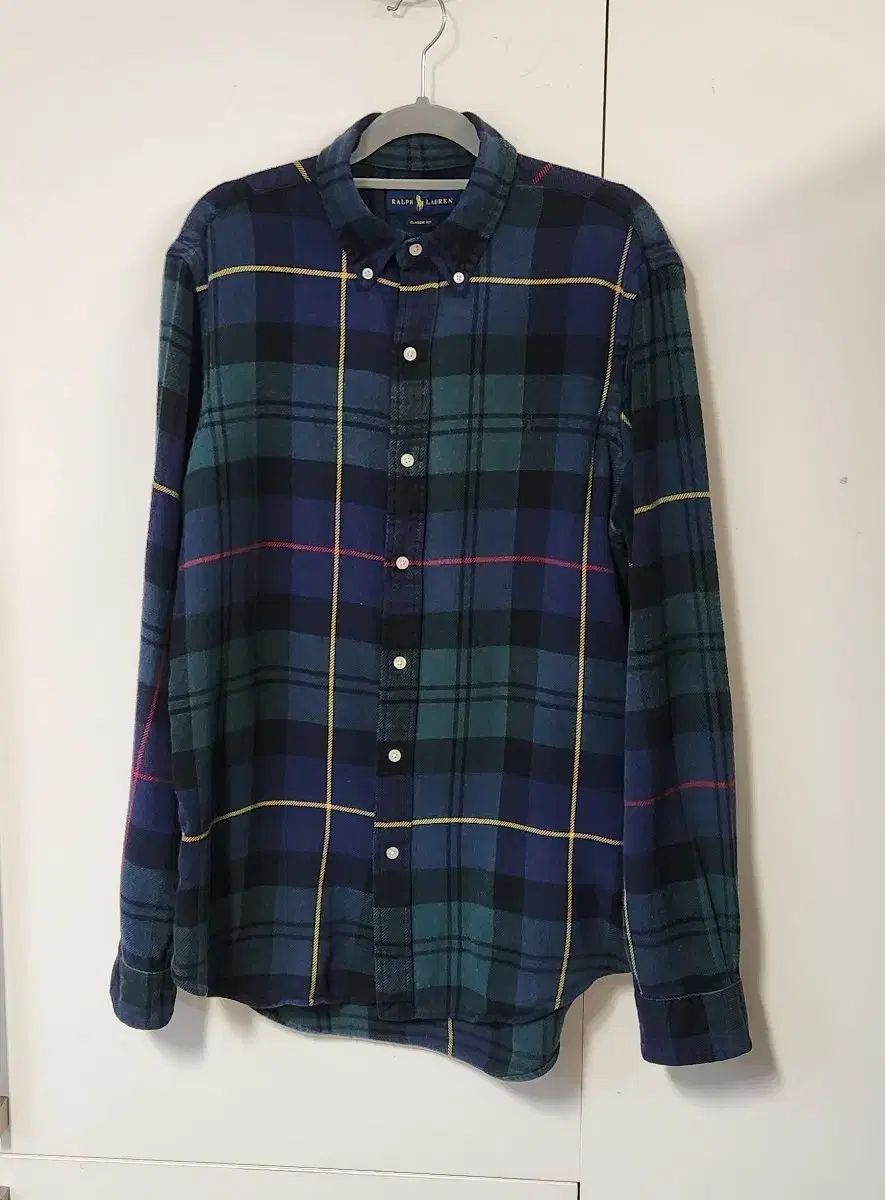 ポロ ラルフ ローレン 新モデル Classic Fit タータンチェック シャツ M (95-100)