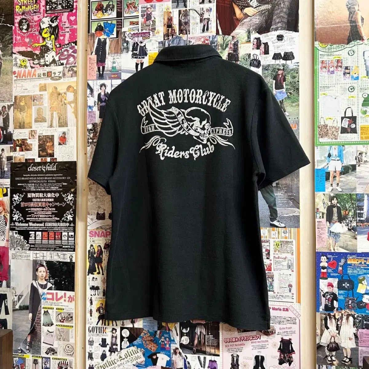 JPN パンク スカル プリンティング PK 半袖