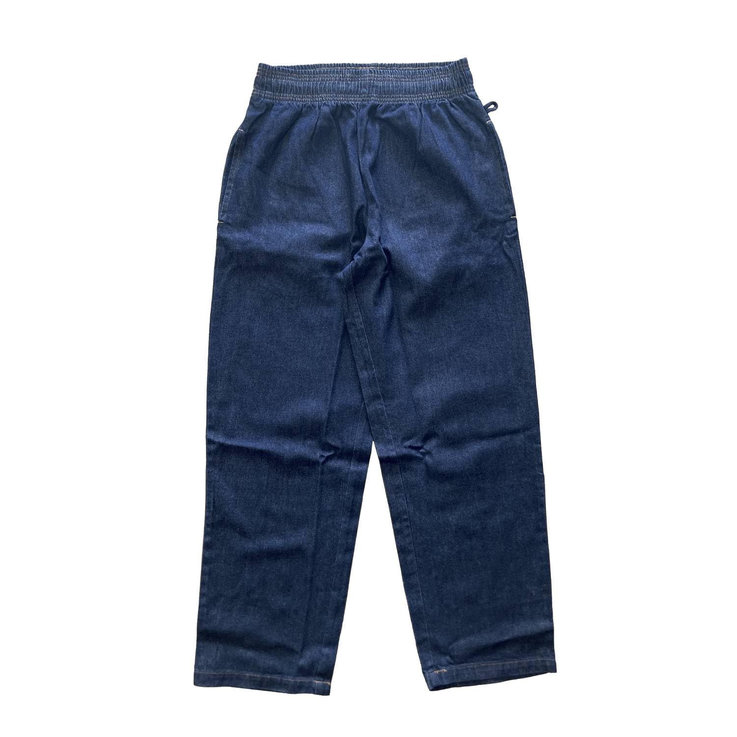 新品 COOKMAN クックマン シェフパンツ セミワイド ロングパンツ 231-34877 Denim Navy デニムネイビー M