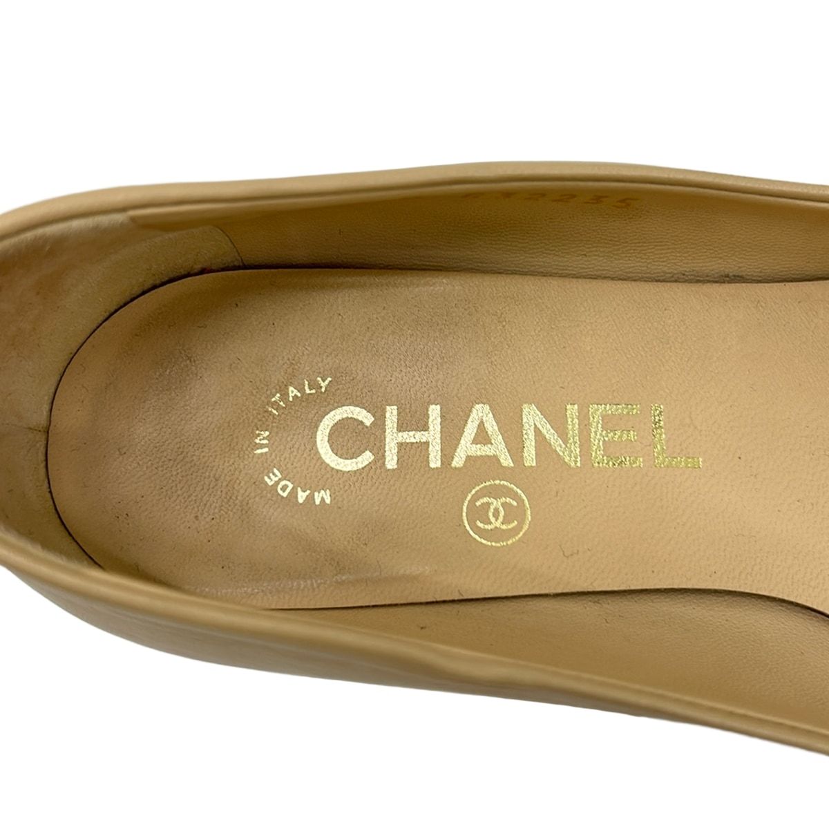 CHANEL(シャネル) パンプス 35 1/2 C レディース - ベージュ×黒