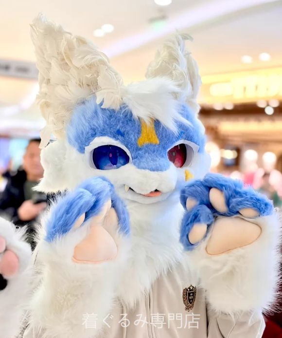 狼　犬　猫　着ぐるみ ヘッド全頭　ヘッド ケモノ ファースーツ ぬいぐるみ コスプレ コスチューム Kurumi 一点物 C19