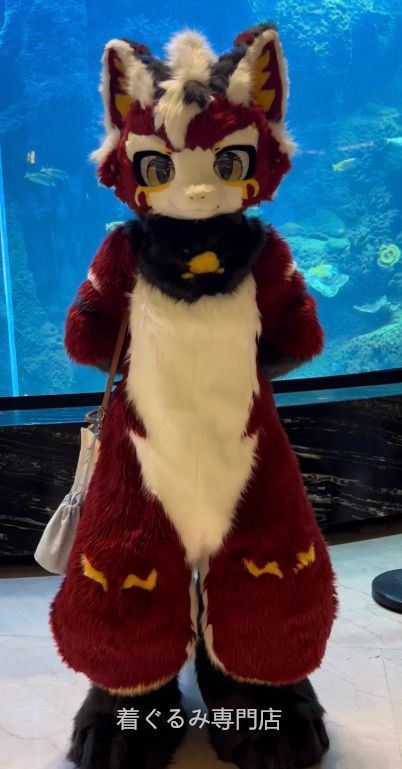 狼　犬　猫　着ぐるみ ヘッド全頭　ヘッド ケモノ ファースーツ ぬいぐるみ コスプレ コスチューム Kurumi 一点物 C20