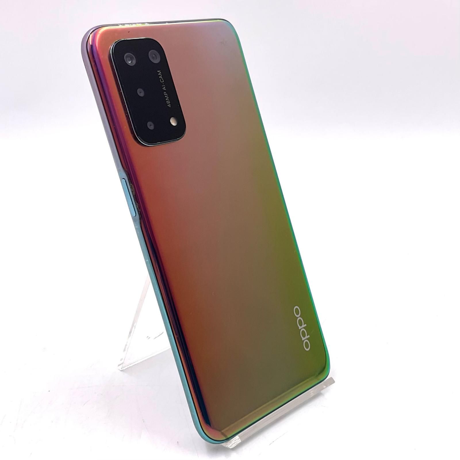 【全額返金保証】【最速発送】OPPO A 54 5G 64GB ファンタスティックパープル OPG02 白ロム 美品 動作確認済