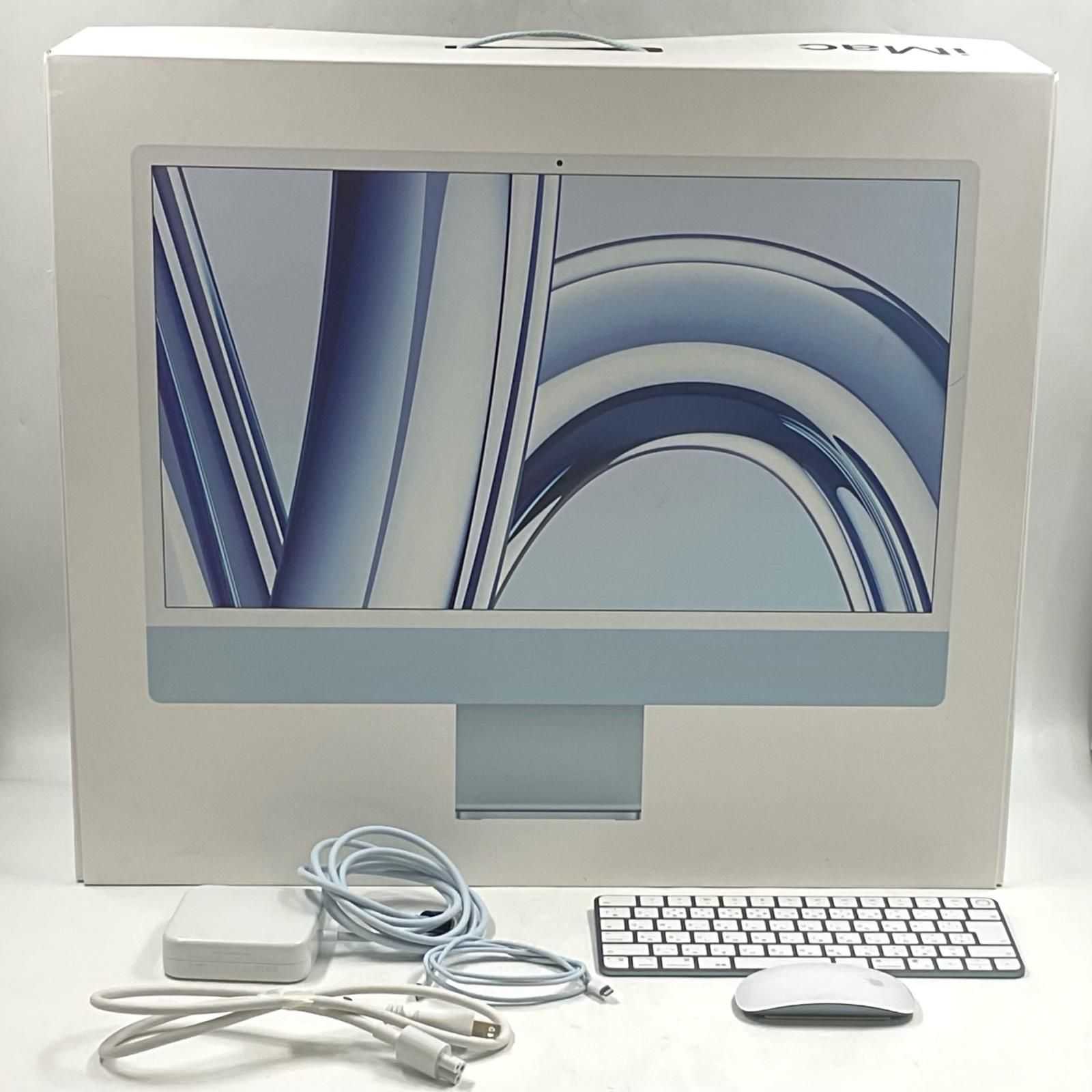 美品 iMac 24インチ M3 512GB ブルー 動作確認済 - メルカリ