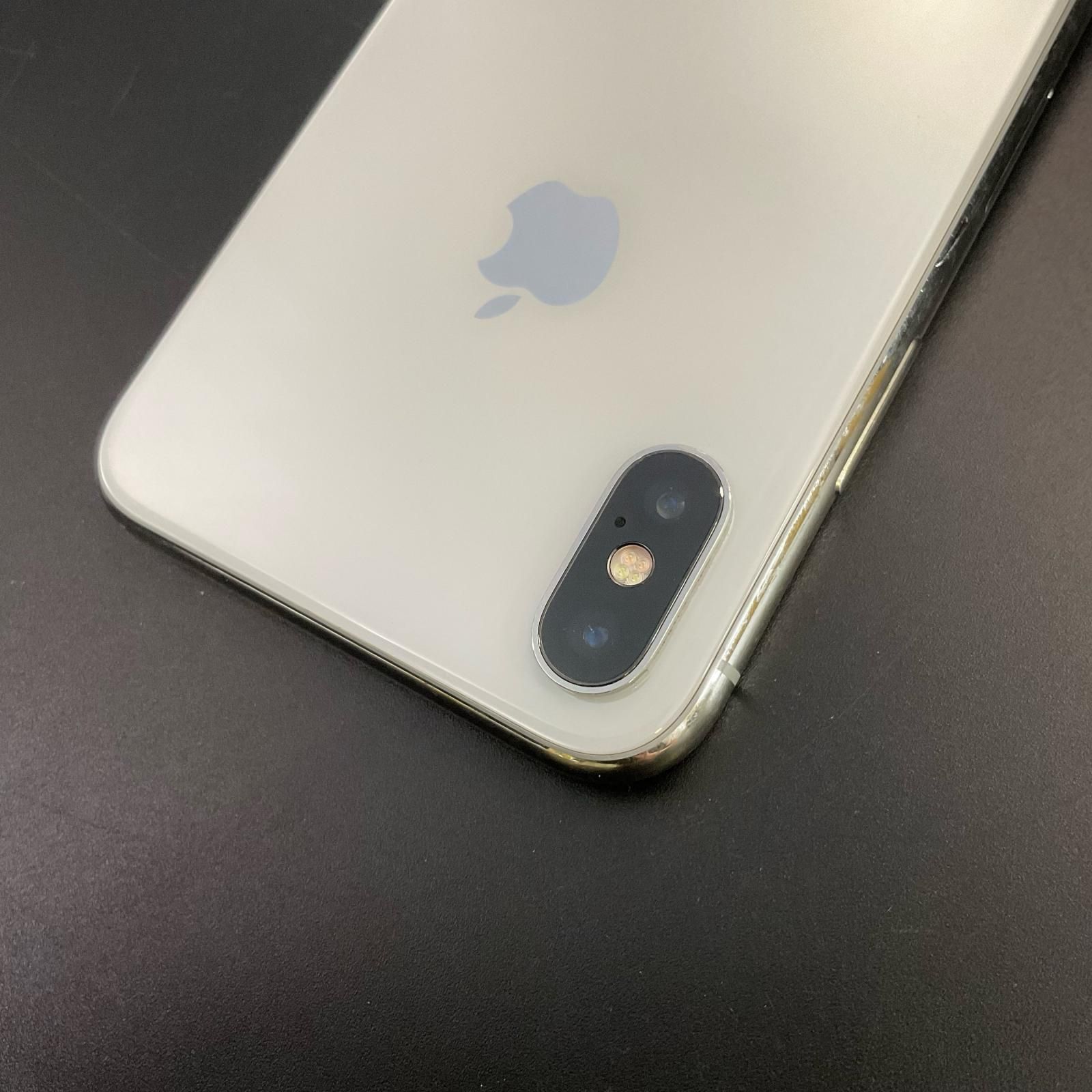 iPhone X 256GB シルバー docomo SIMフリー 中古 - メルカリ