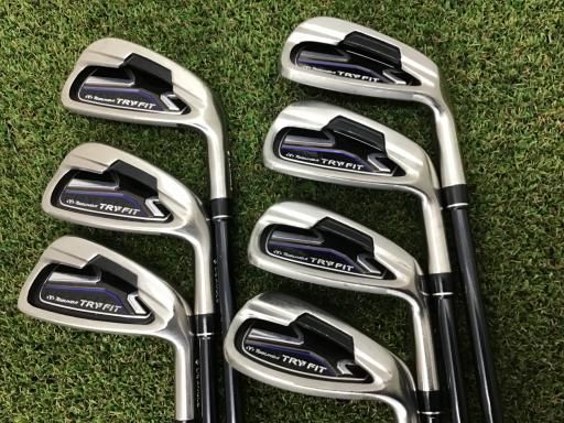 【中古】 ゴルフプランナー TOBUNDA TRY FIT(2013) 8S アイアンセット IR TF502i (フレックスR) メンズ 男性用 右利き 右用 Cランク ゴルフクラブ