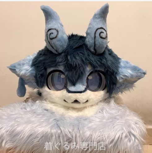 狼　犬　猫　着ぐるみ ヘッド全頭　ヘッド ケモノ ファースーツ ぬいぐるみ コスプレ コスチューム Kurumi 一点物 C26