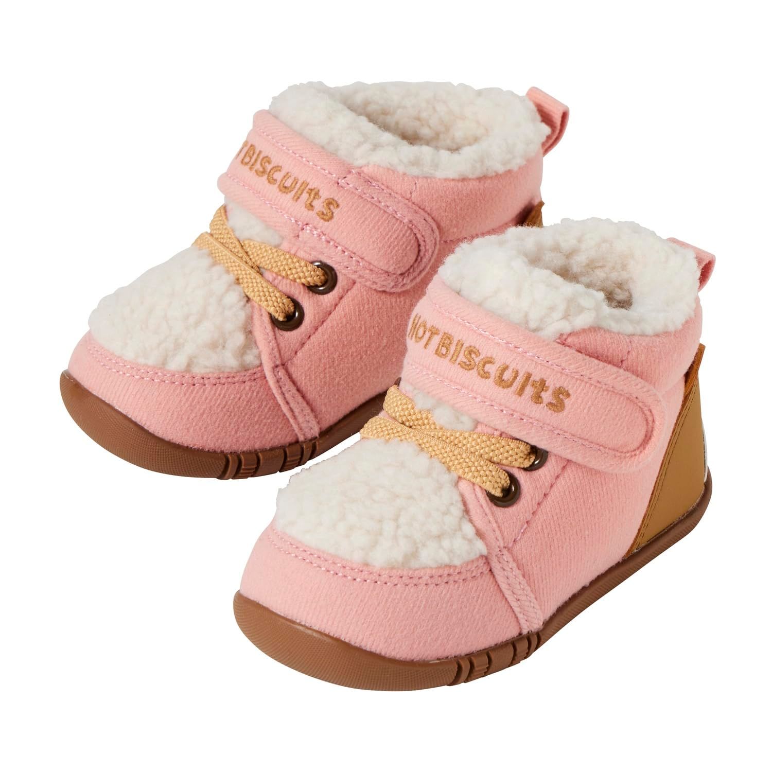 新品 [MIKIHOUSE HOT BISCUITS] [ミキハウス ホットビスケッツ] ファースト ベビーシューズ 男の子 女の子 ベビー 子供服 ピンク 11.5cm 73-9303-687