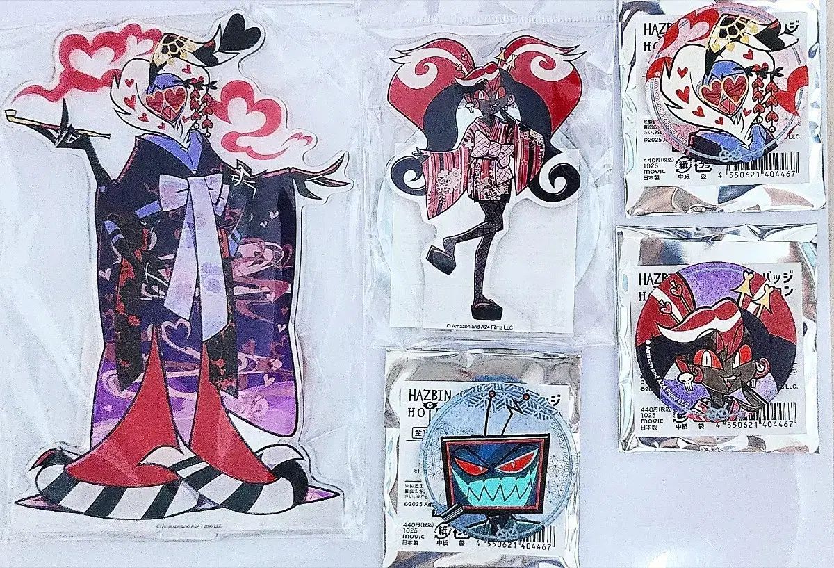 해즈빈ホテル Valentino ツアーベルベット ボックス アニメイト 着物 Arcs アクリル スタンド バッジ